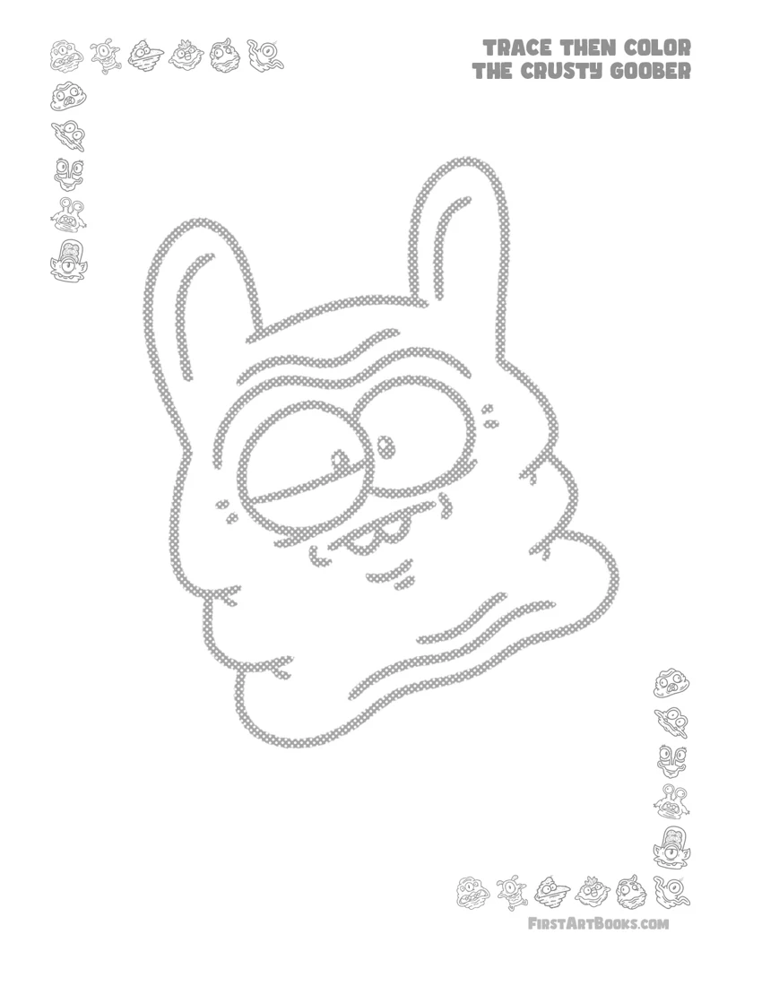 Sleepy Long-Eared Goober printable preview