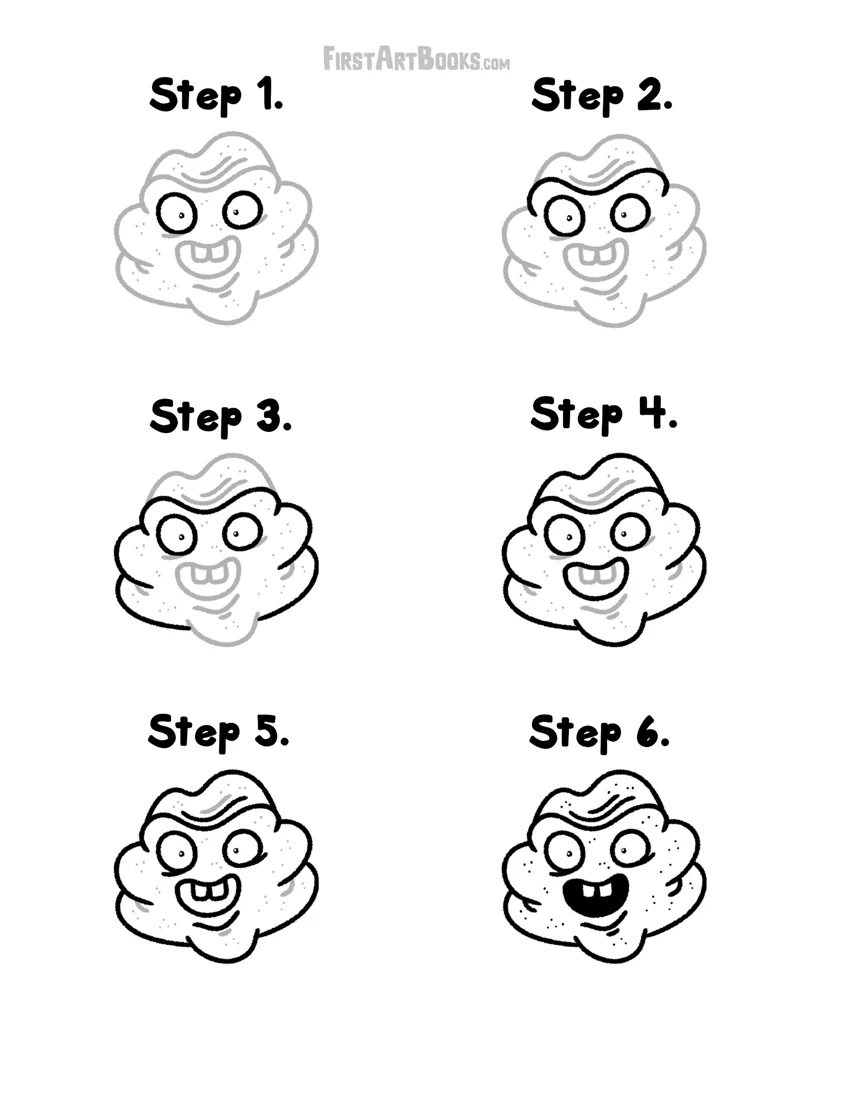Cheerful Round-Face Goober printable preview